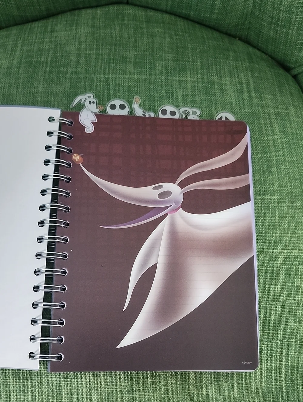 Purple Jack Skellington Spiral Notebook